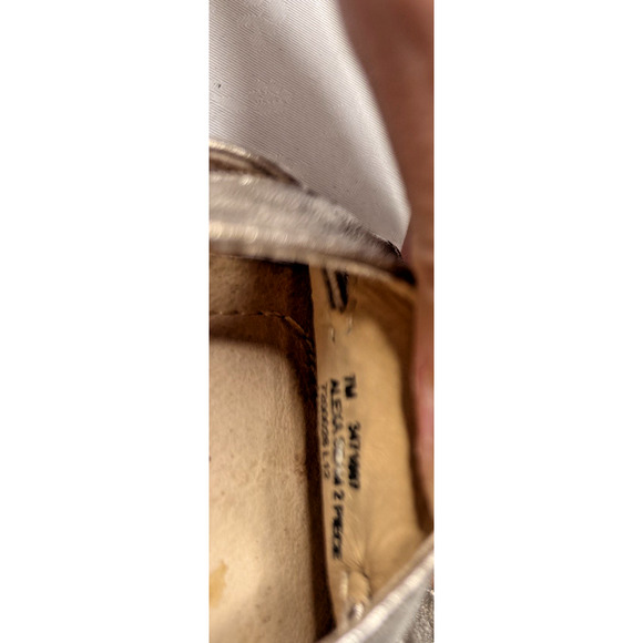 Frye Metallic Leather Wedge Sandals – Bronze Ankle Strap & Wood Platform 7 - Picture 11 of 11